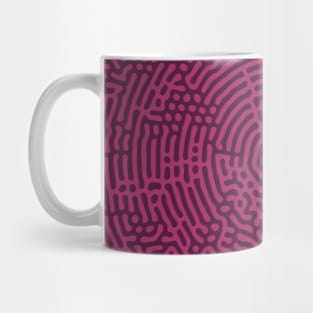 Radial Turing Pattern (Purple Pink) Mug